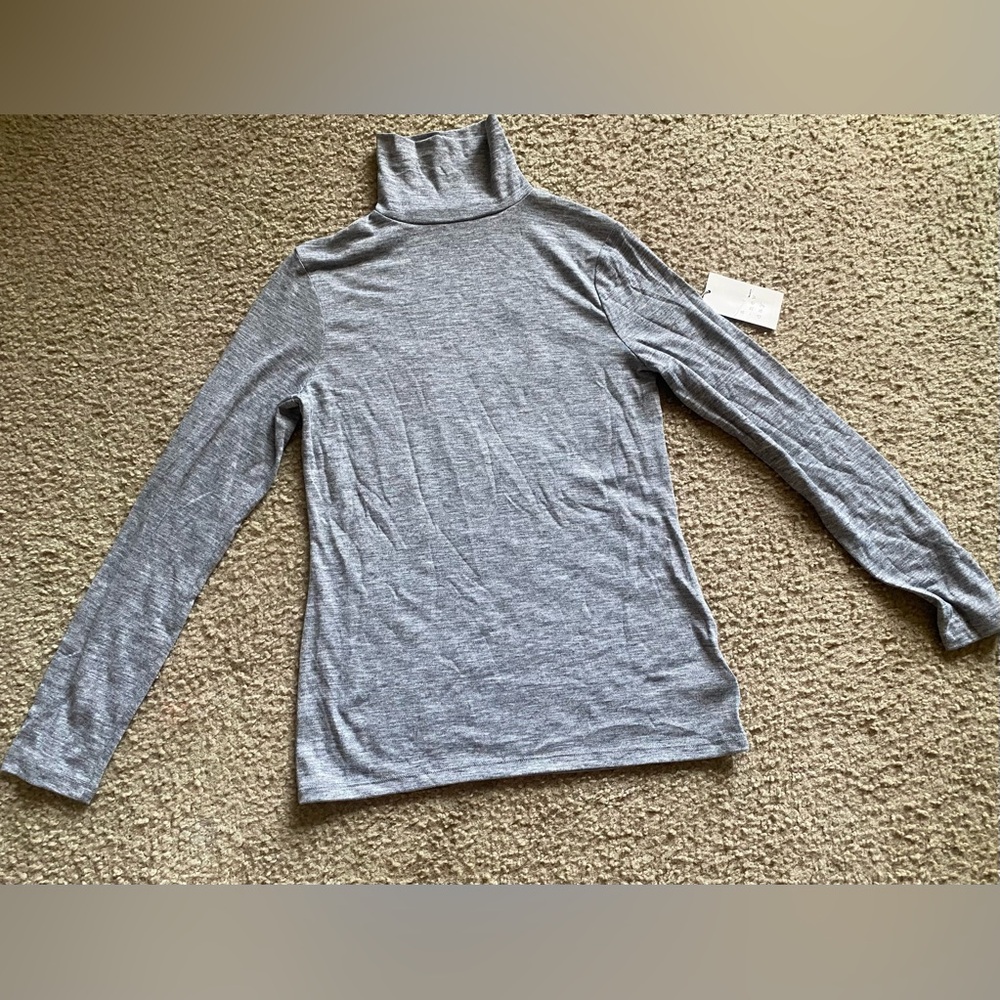 A New Day Gray Turtleneck Long Sleeve Top NWT